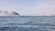 Incendie de voitures à Palavas-les-Flots : un panache de fumée noire visible au large