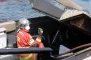 Incendie d'un tender de 12 mètres dans le port Hercule à Monaco