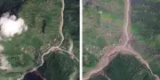 Inondations Népal-Tibet : les images satellites des dégâts