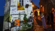 Lacoste s'illumine au rythme du mapping vidéo des étudiants de la SCAD