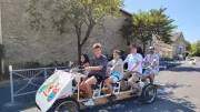 L'Écol'O Bus, vélo-bus écologique, testé avec succès à Lézignan-la-Cèbe