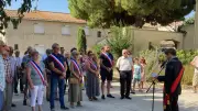 Maraussan célèbre la Libération du Biterrois au monument aux morts