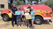 Pignan et Saint-Georges : les enfants saluent les pompiers du Sdis