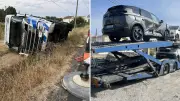 Poids lourd renversé près de Béziers : des voitures éparpillées sur la route