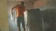 Rénovation du plafond du grenier de l'horloge à Montagnac