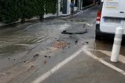Rupture de canalisation à Juan-les-Pins : une voie fermée