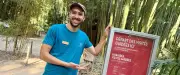 Samir Zrhiba : de l'art numérique aux Cévennes, guide à la Bambouseraie