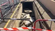 Sauvia : un trottoir s'effondre avenue du 11-Novembre