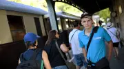 Timéo, 17 ans, contrôleur au Train à vapeur des Cévennes