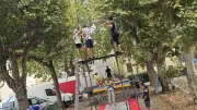 Trescol : les jeunes s'envolent au stage de trapèze volant