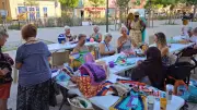 Une ombrière en crochet pour lutter contre la chaleur à Saint-André-de-Sangonis