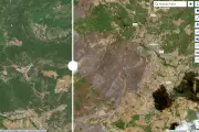 Var : images satellites avant-après de l'incendie du Gros Bessillon