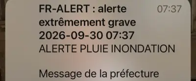 Alerte rouge dans le Gard : double envoi de messages sur les portables