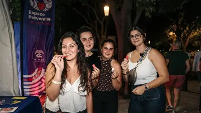 Feria des Vendanges : 2 500 sifflets anti-relous distribués à Nîmes