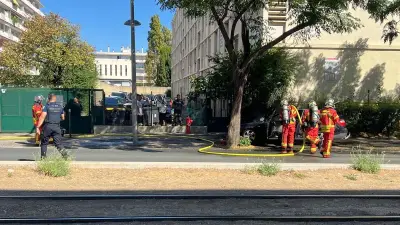 Incendie de voiture avec explosion avenue des Prés-d’Arènes à Montpellier