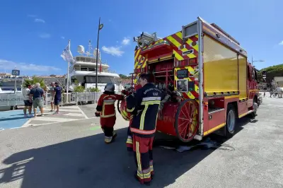 Incendie maîtrisé sur un yacht à Saint-Tropez, le port brièvement bouclé