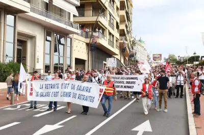 Monaco : plus de 1.000 salariés manifestent contre la réforme des retraites