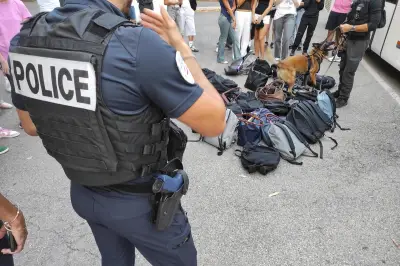 Opération de contrôle surprise des lycéens à Cagnes-sur-Mer