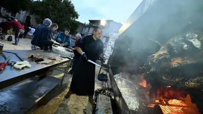 Semaine cévenole : un bœuf à la broche pour 650 convives à Alès
