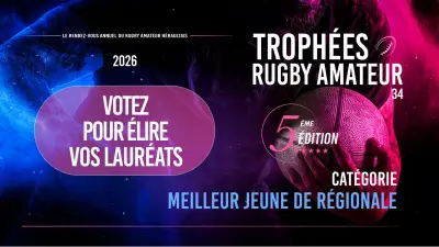 Trophées rugby Hérault : votez pour le meilleur jeune de Régionale