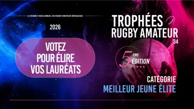 Trophées rugby Hérault : votez pour le meilleur jeune élite 2025-2026