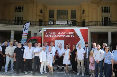Un nouveau camion frigorifique pour l'Aide humanitaire des pompiers de Menton