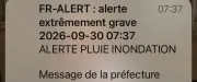 Alerte rouge dans le Gard : double envoi de messages sur les portables