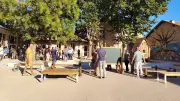 Cour d'école à Lézignan-la-Cèbe : un îlot de fraîcheur inauguré