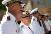 Le préfet maritime de Méditerranée Christophe Lucas fait ses adieux à la Marine