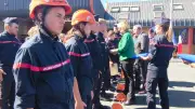 Marie-Pierre Vedrenne remet le prix de la citoyenneté aux JSP et cadets de Lozère