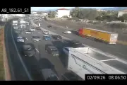 Motard blessé dans une collision avec un van sur l'A8 à Cagnes-sur-Mer