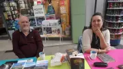 Pierre Benoist et Stéphanie Nouaille en dédicace à Saint-Chély