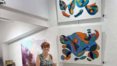 Dominique Joyeux expose ses « Vibrations » à la médiathèque de Saint-Aunès