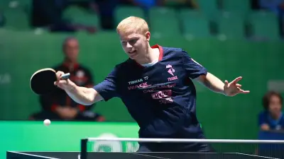 Félix Lebrun qualifié pour les 8es de finale de l'Euro de tennis de table