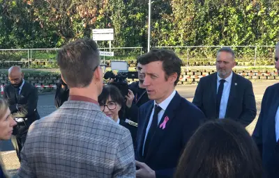 Lormont : le ministre de l'Éducation face aux dégâts du lycée des Iris