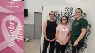 Octobre rose : trois masseurs de Lézignan-la-Cèbe mobilisés
