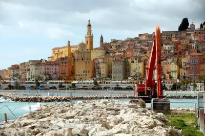 Reprise du chantier de protection du littoral à Menton