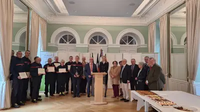 Sapeurs-pompiers lozériens honorés par la SMLH 48