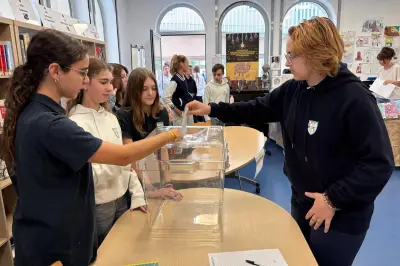 Simulation d'élection au collège Villa Blanche de Menton