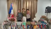 Bout d’Fil coud 105 sacs à Redon pour Octobre rose à Valergues