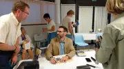 Lionel Rodriguez dédicace son ouvrage sur Gustave Fayet à Magalas