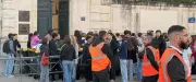 Lyceens mobilises a Montpellier: manifestation depuis Albert-1er