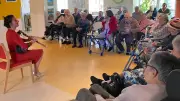 Nathalie Bernat enchante l’Ehpad du Val d’Olt