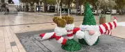 Noël à Béziers : les décorations déjà installées place Jean-Jaurès