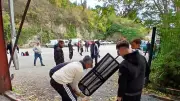 Pétanque et grillée de châtaignes à Saint-Rome-de-Cernon