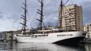 Sea Cloud II à Sète : escale du trois-mâts au quai d'Alger