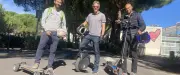 Skate, gyroroue, trottinette : ils vont travailler à Montpellier autrement